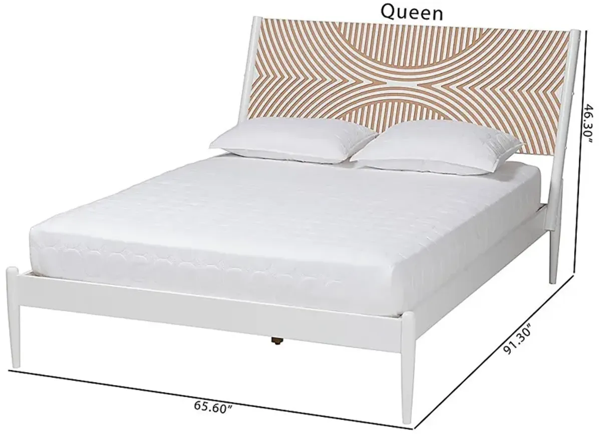 Naugle White Queen Bed