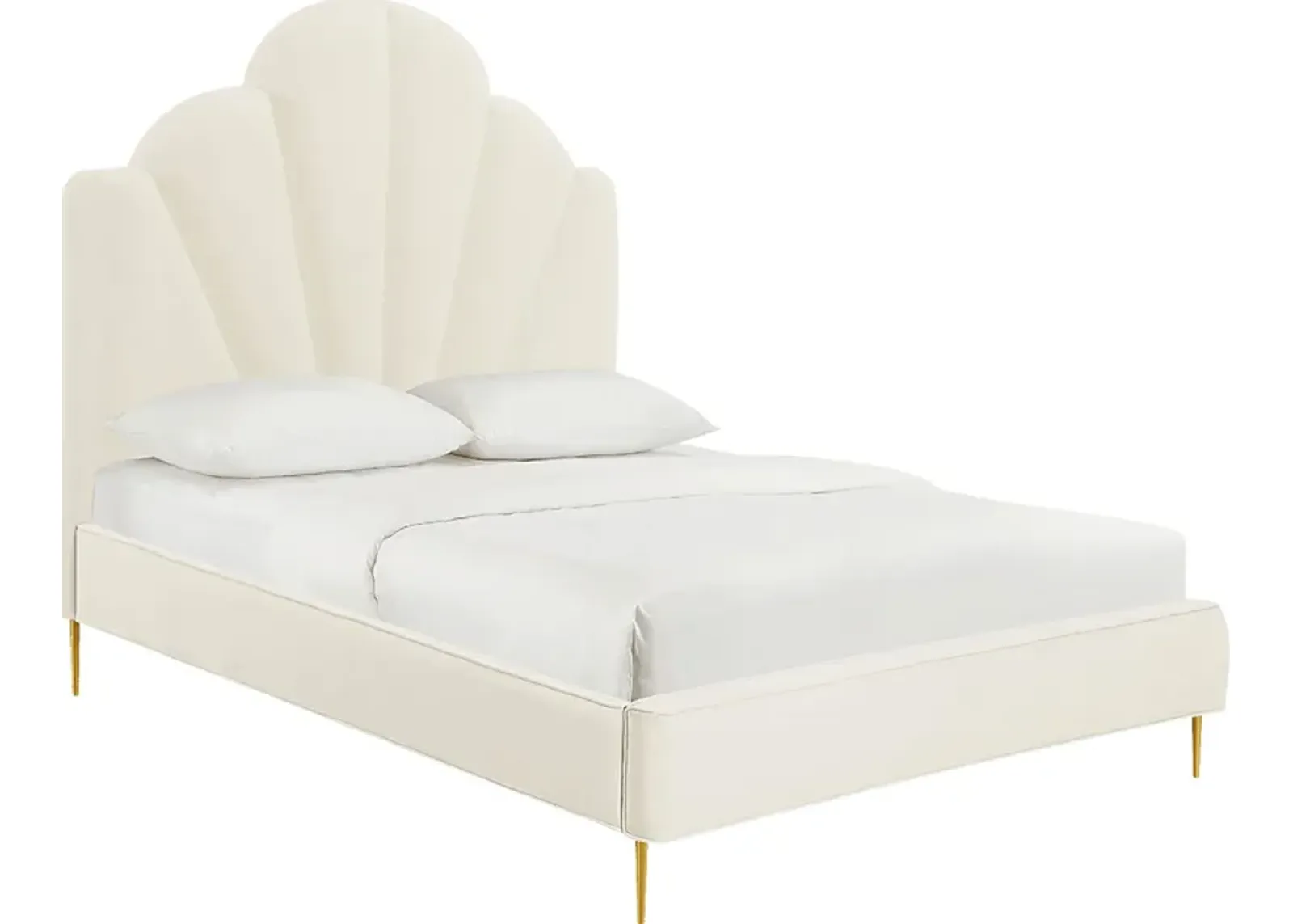 Beaverbrook Cream Queen Bed