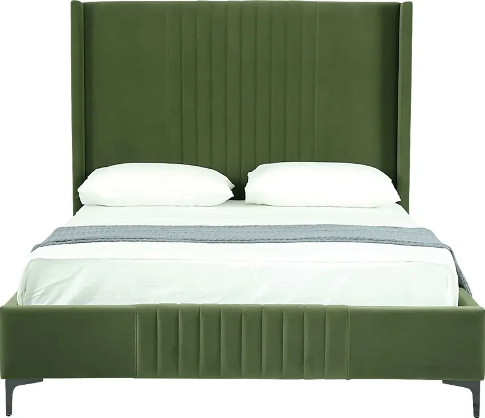 Almendra Green Queen Bed