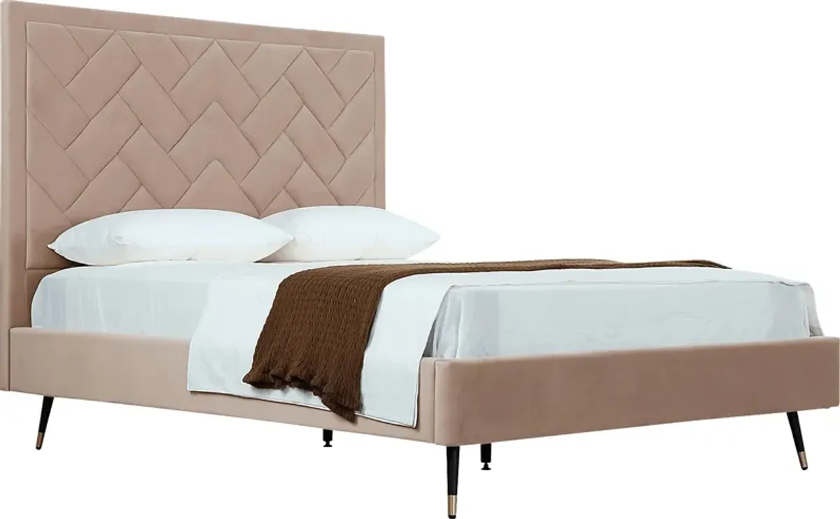 Bevra Nude Queen Bed