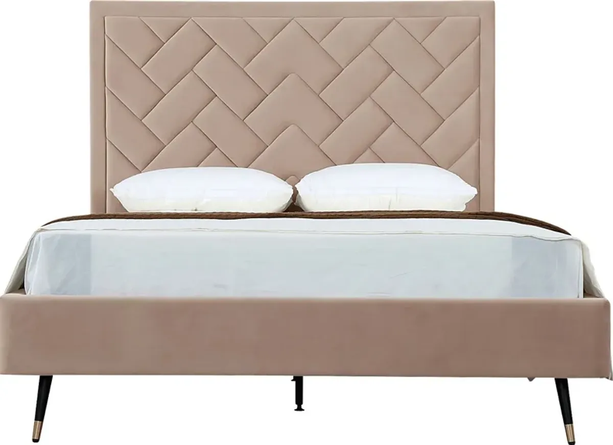 Bevra Nude Queen Bed