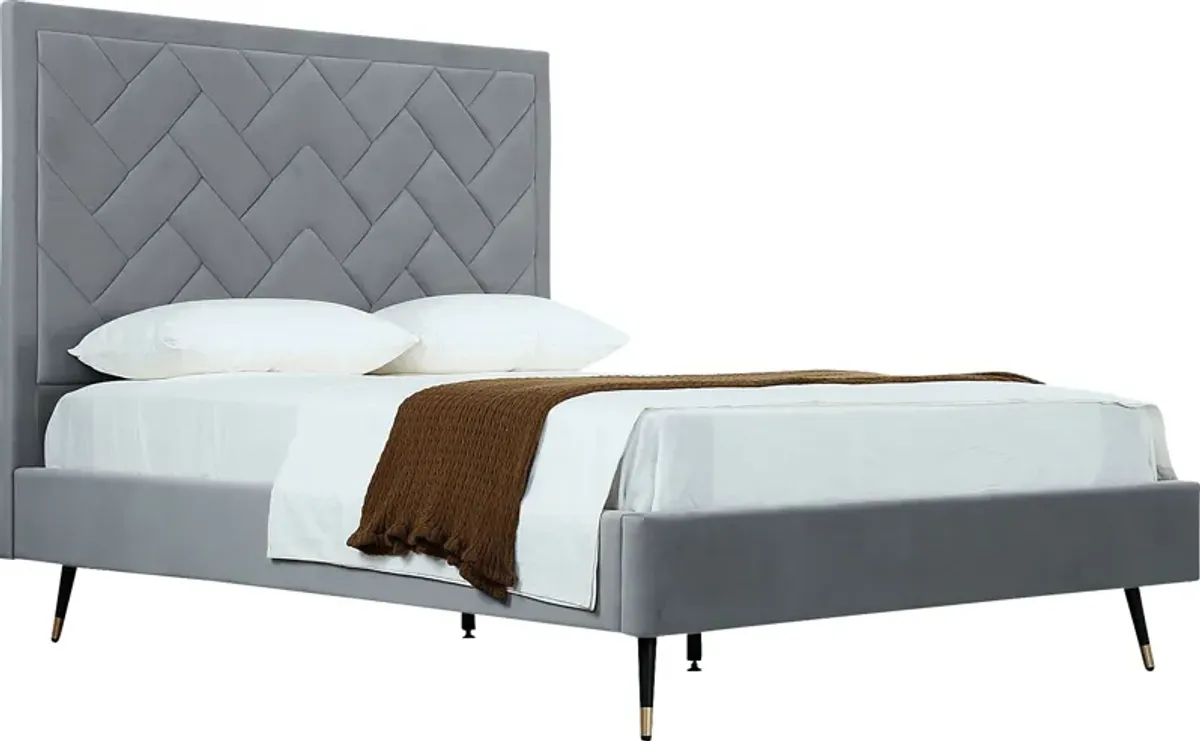 Bevra Gray Queen Bed