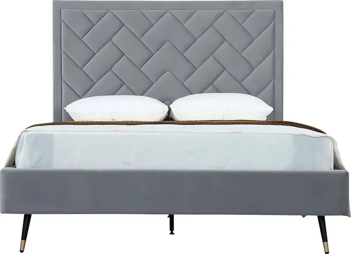 Bevra Gray Queen Bed