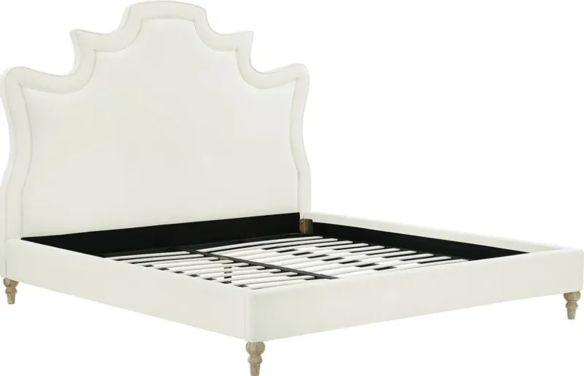 Cairncross Cream Queen Bed