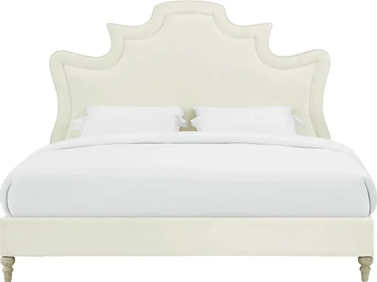 Cairncross Cream Queen Bed