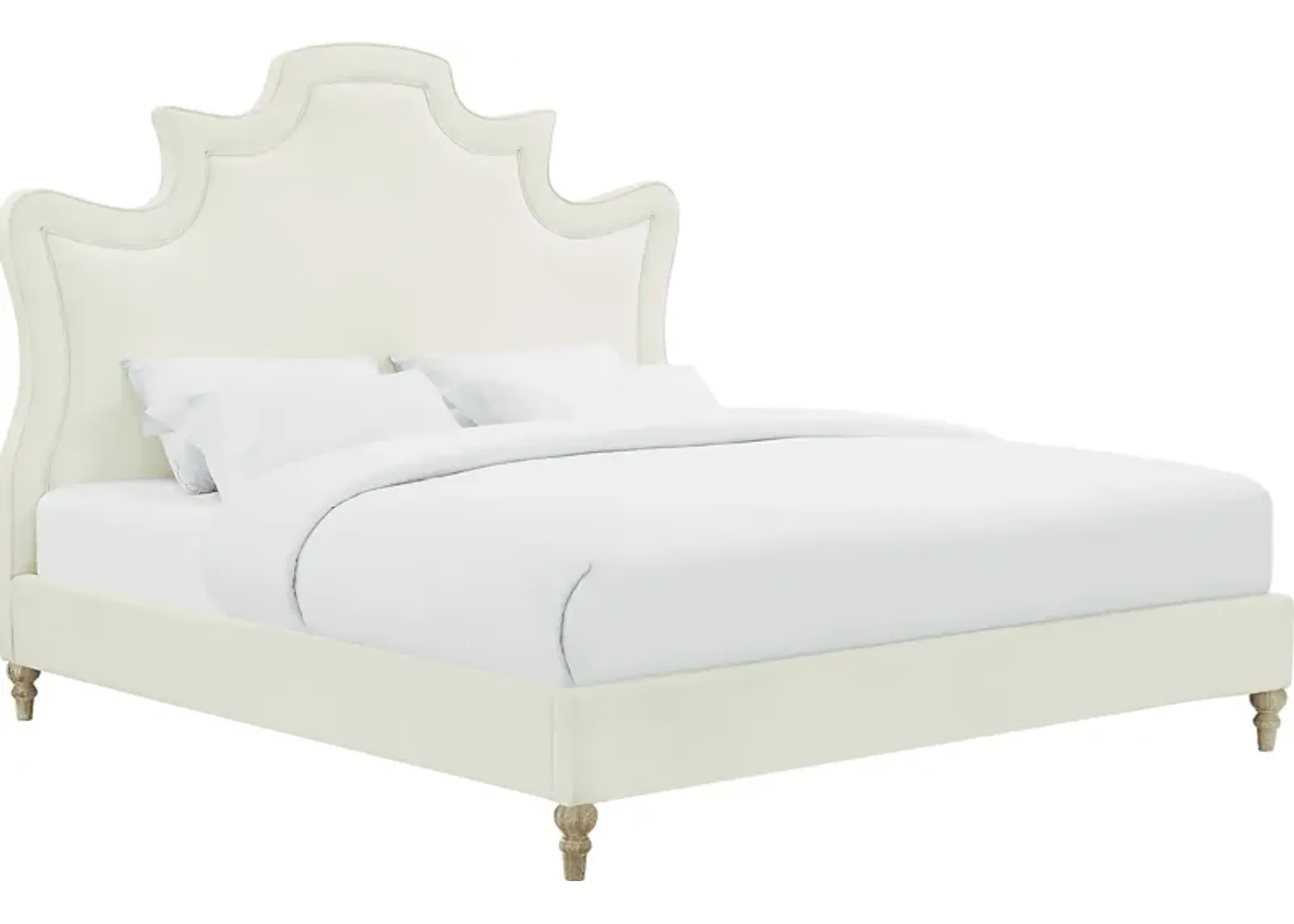 Cairncross Cream Queen Bed