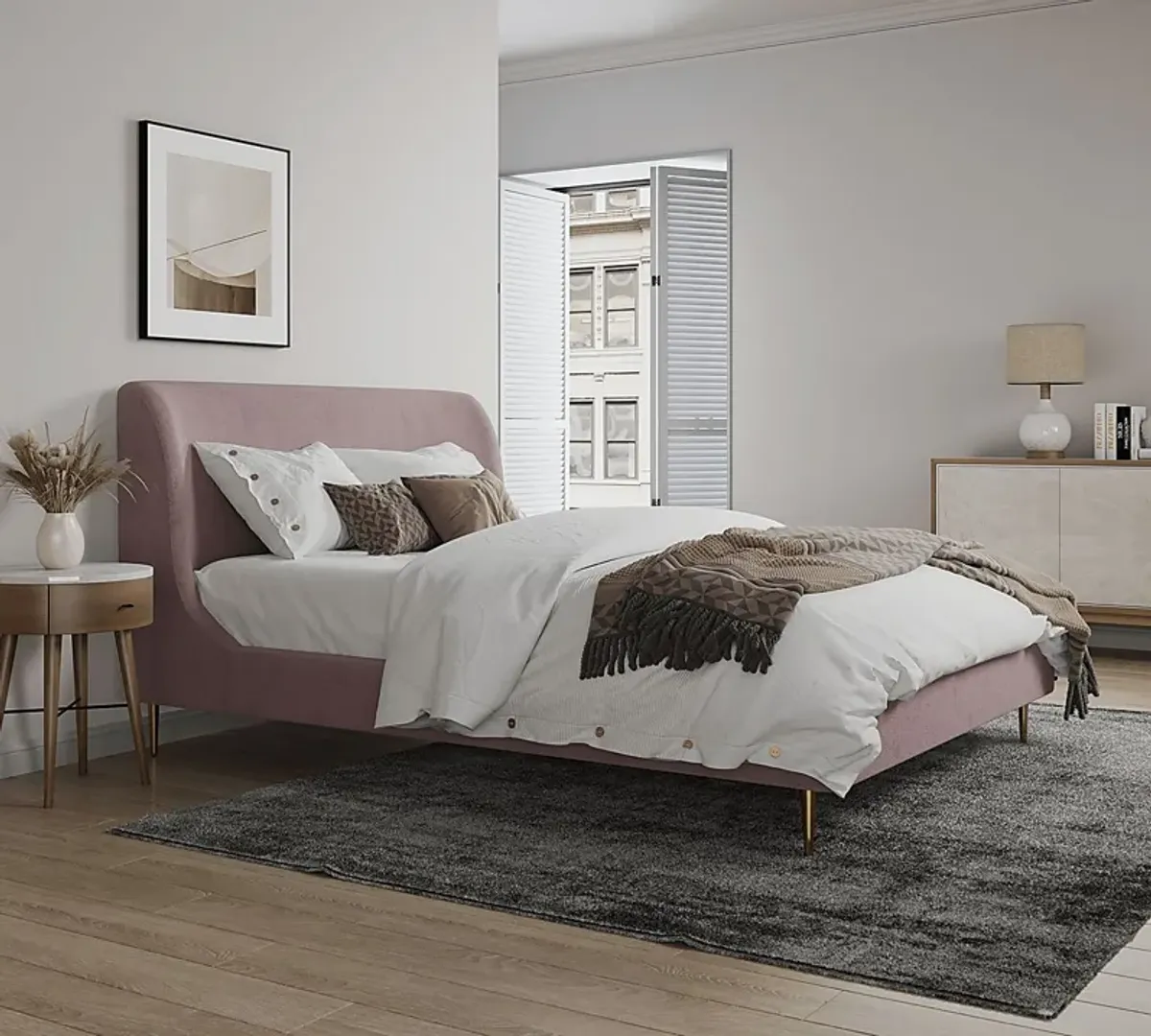 Galerita Blush Queen Bed