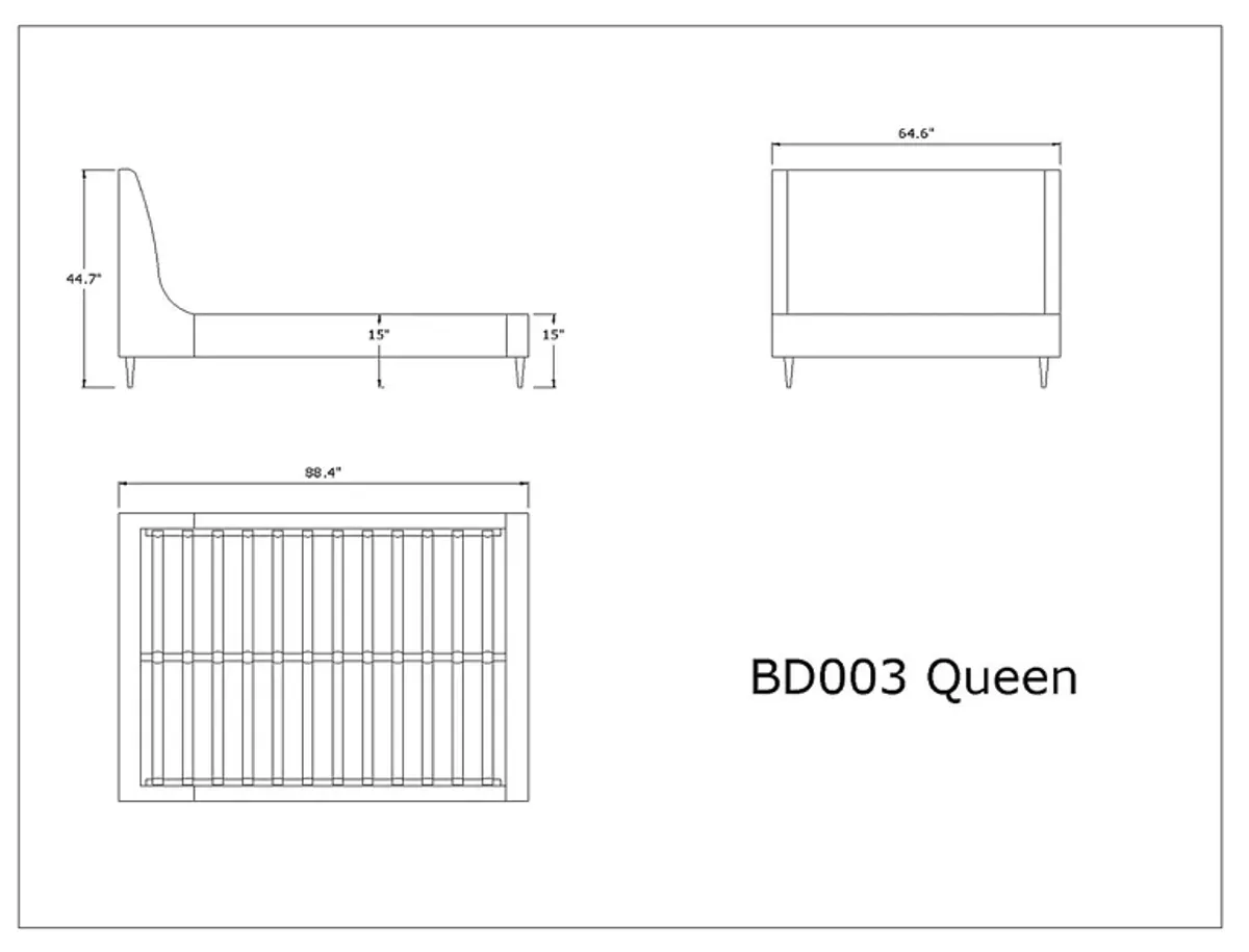 Galerita Gray Queen Bed