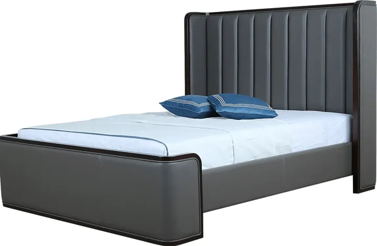 Gazenia Gray Queen Bed