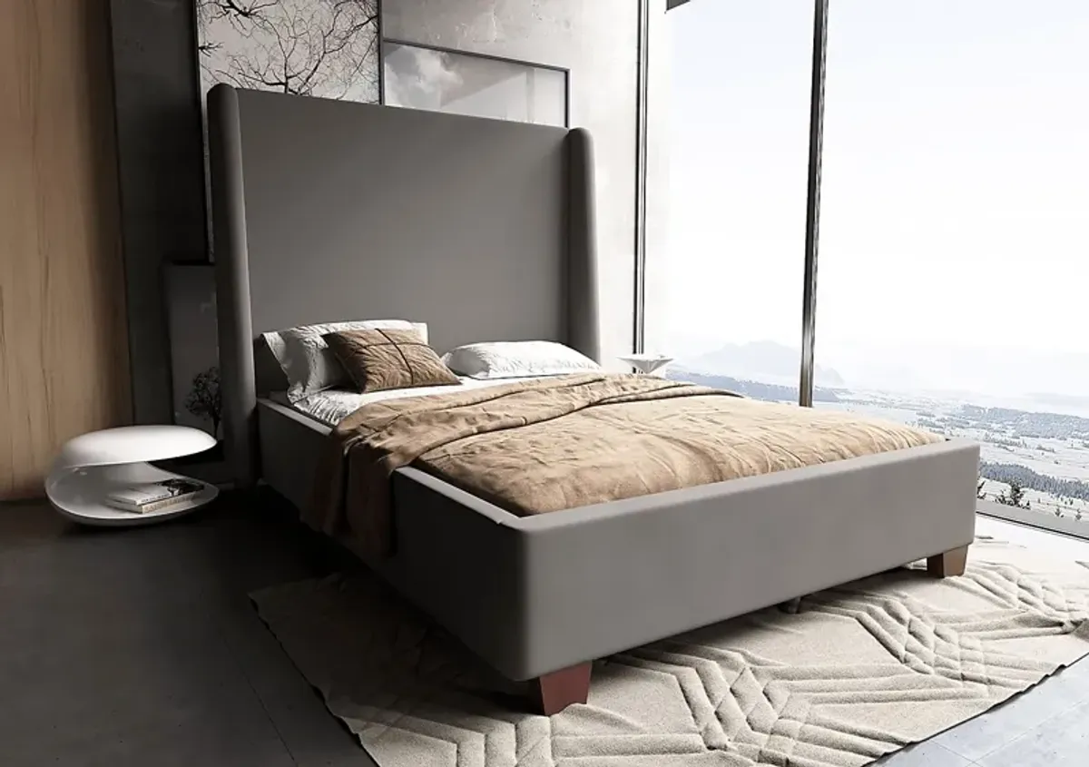 Niveo Gray Queen Bed