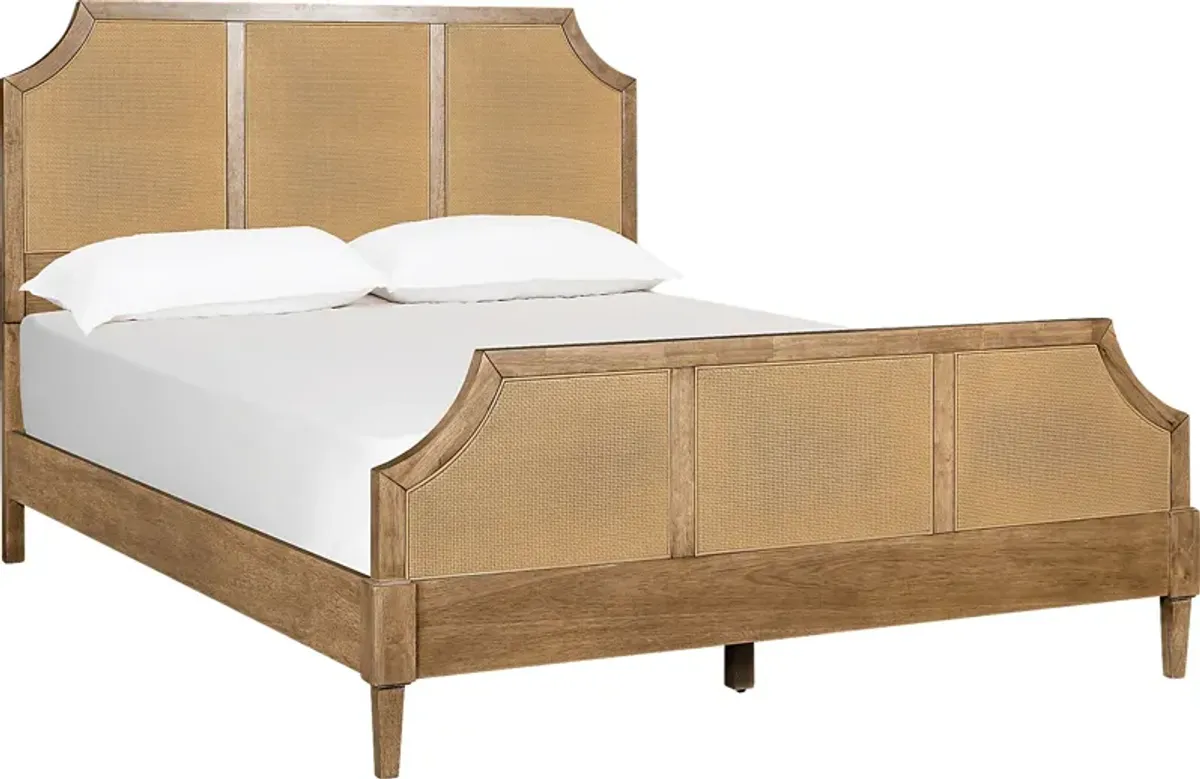 Karstview Beige Queen Platform Bed