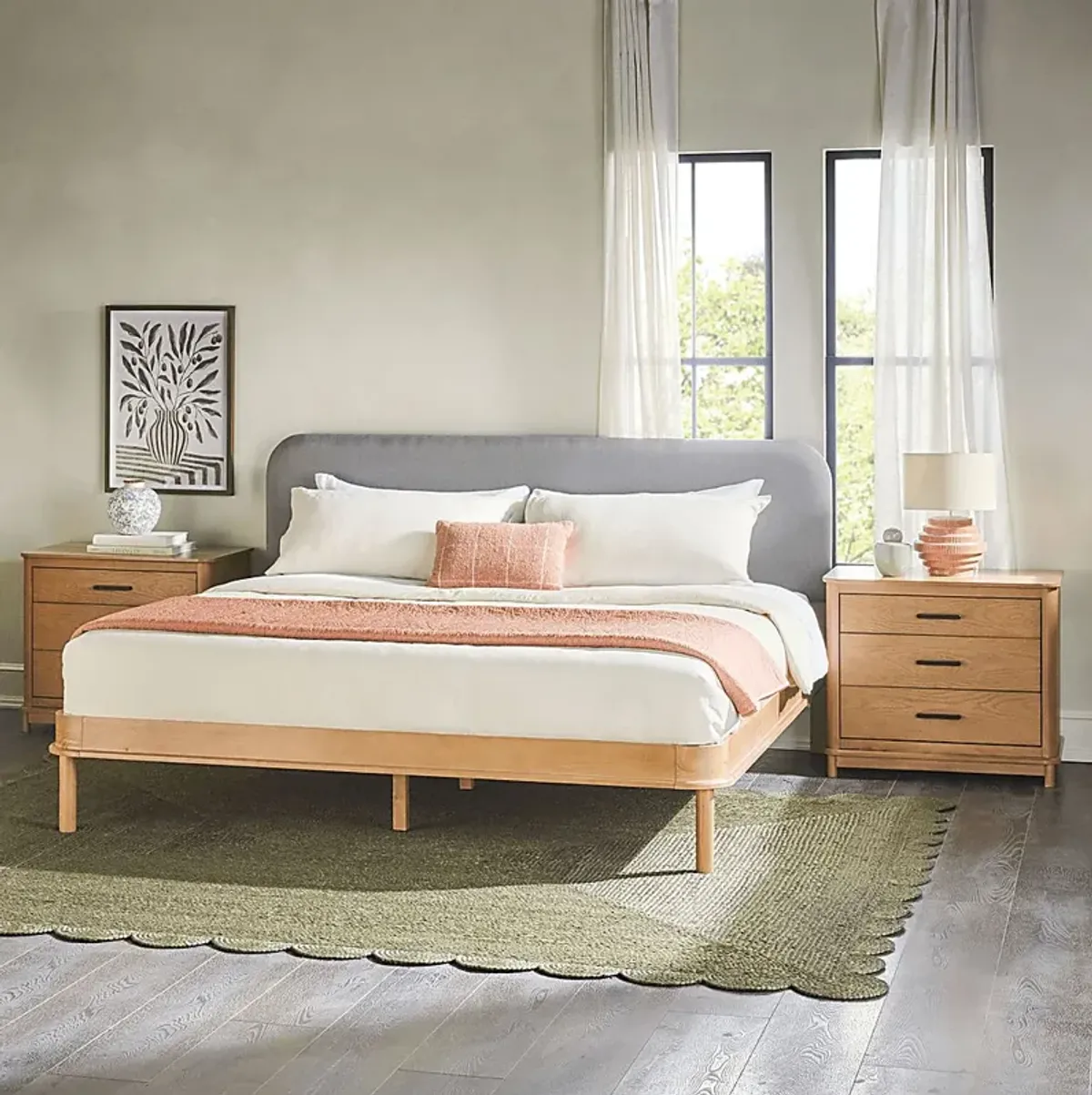 Wirthlin Oak King Bed