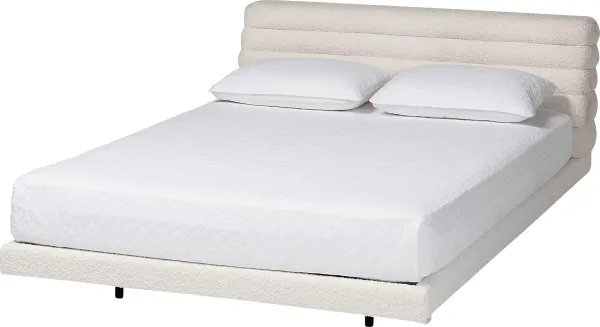 Betaiy Cream Queen Bed