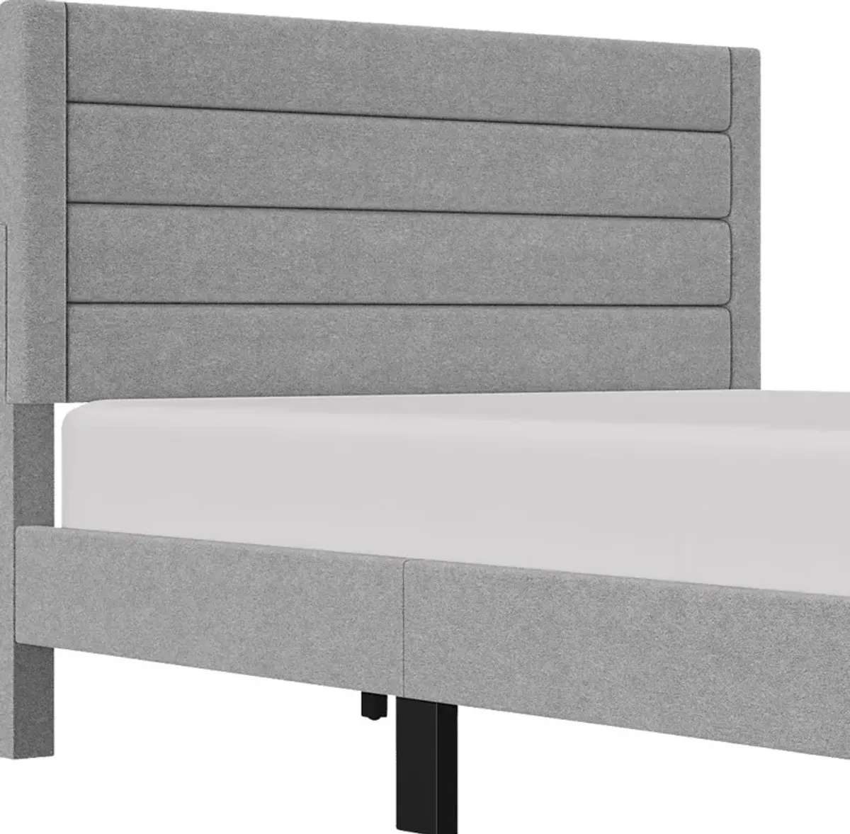 Harrye Light Gray King Bed