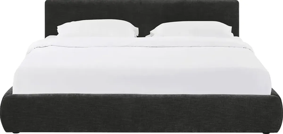 Forswall III Black King Bed