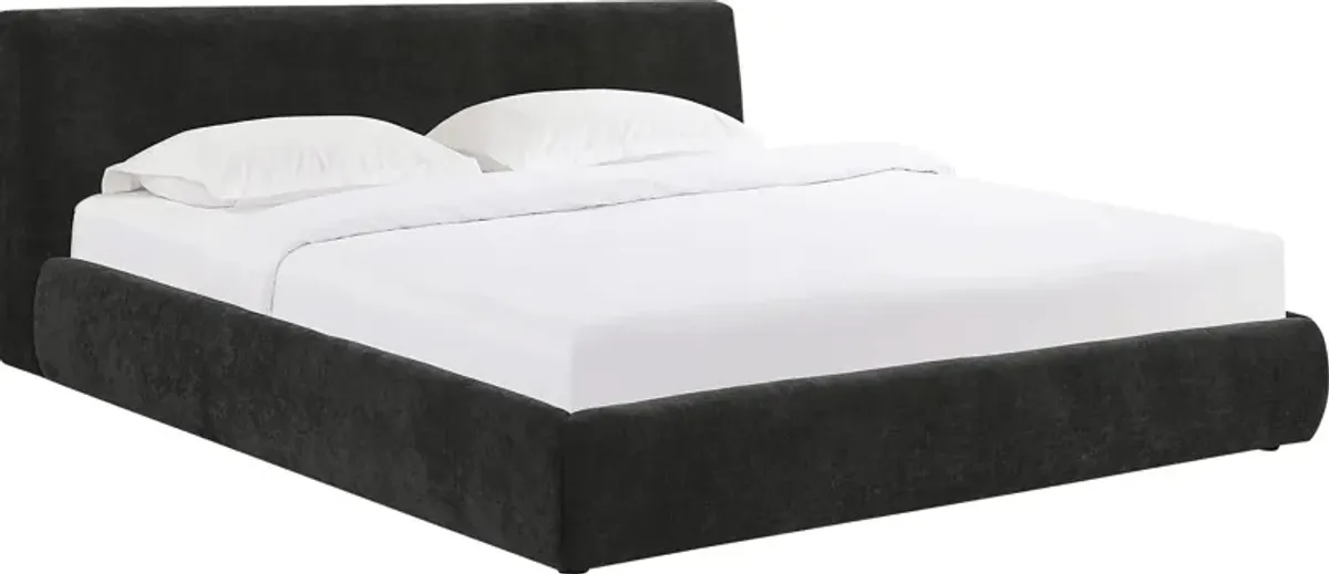 Forswall III Black King Bed