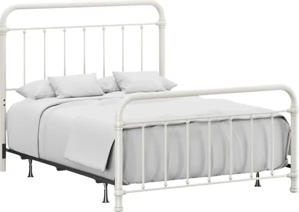 Leveni White Queen Bed