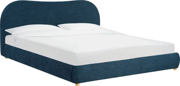 Cyur Navy Queen Bed