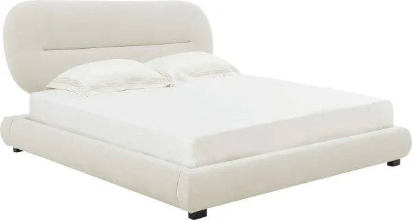 Agatha Creme King Bed