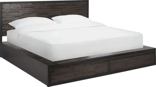 Bracon Brown King Storage Bed