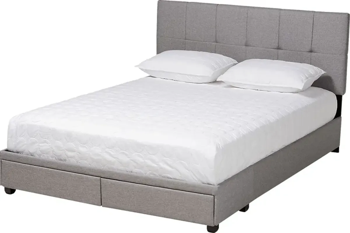 Wizarddale Light Gray Queen Storage Bed