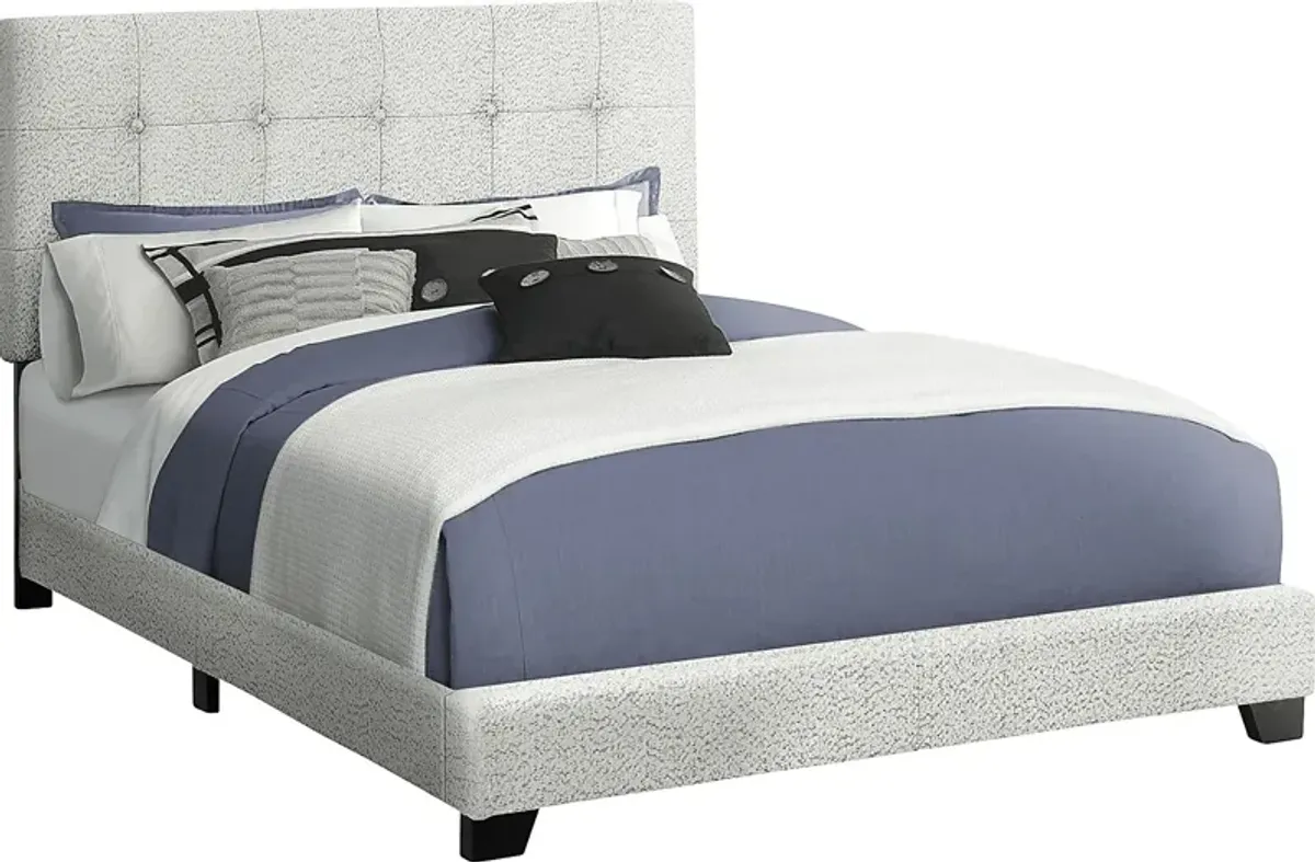 Gemmart Light Gray Queen Bed
