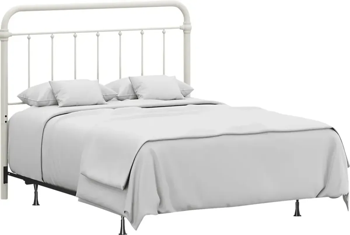 Leveni White Queen Bed