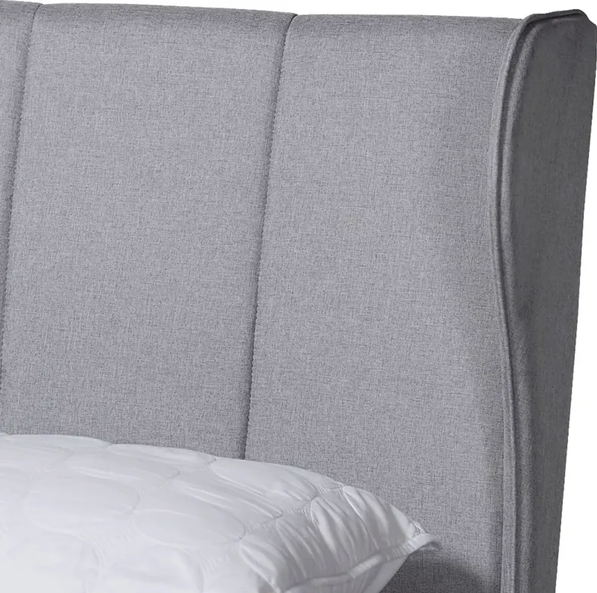 Hebbron Light Gray Queen Bed