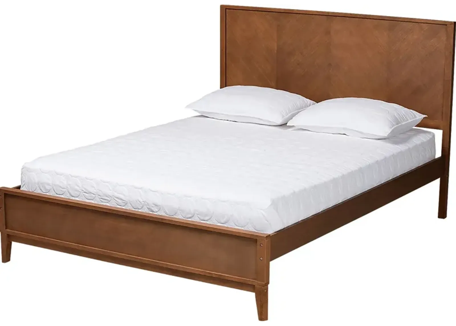 Biruta Brown Queen Platform Bed