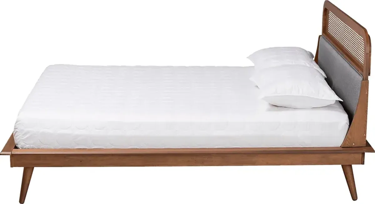 Kemrow Brown Queen Platform Bed