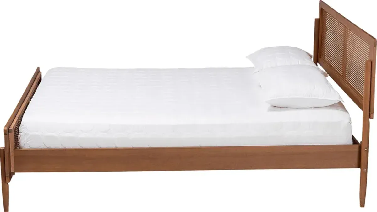 Liahona Brown Queen Platform Bed