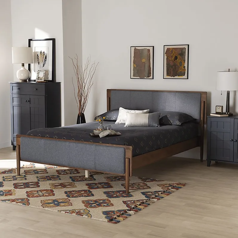 Bolender Gray Queen Platform Bed