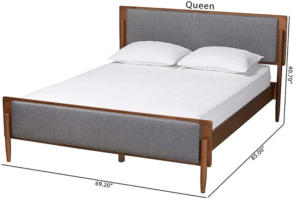 Bolender Gray Queen Platform Bed