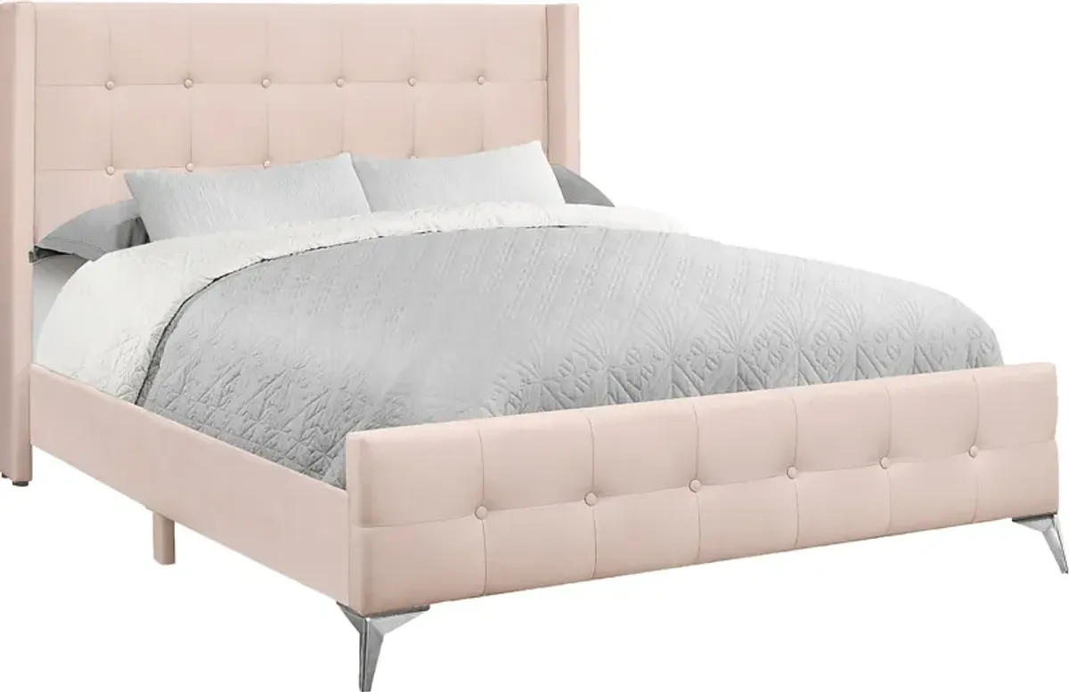 Kittingham Pink Queen Bed