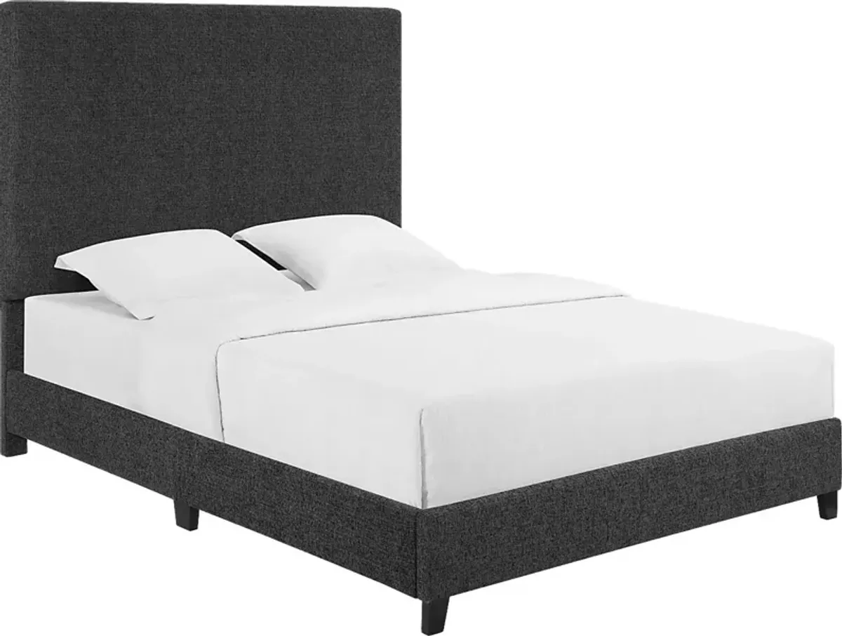 Fyna Gray Queen Upholstered Bed