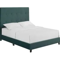 Valria Green Queen Upholstered Bed