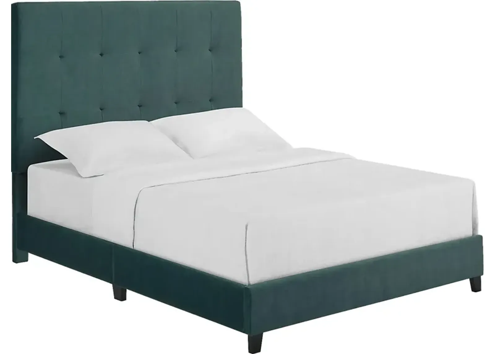 Valria Green Queen Upholstered Bed