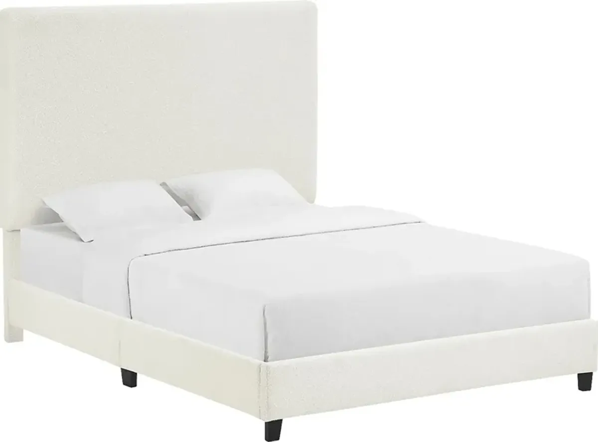 Fyna Beige Queen Upholstered Bed