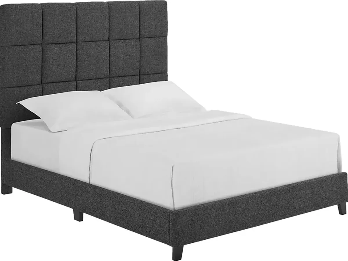 Briya Gray Queen Upholstered Bed