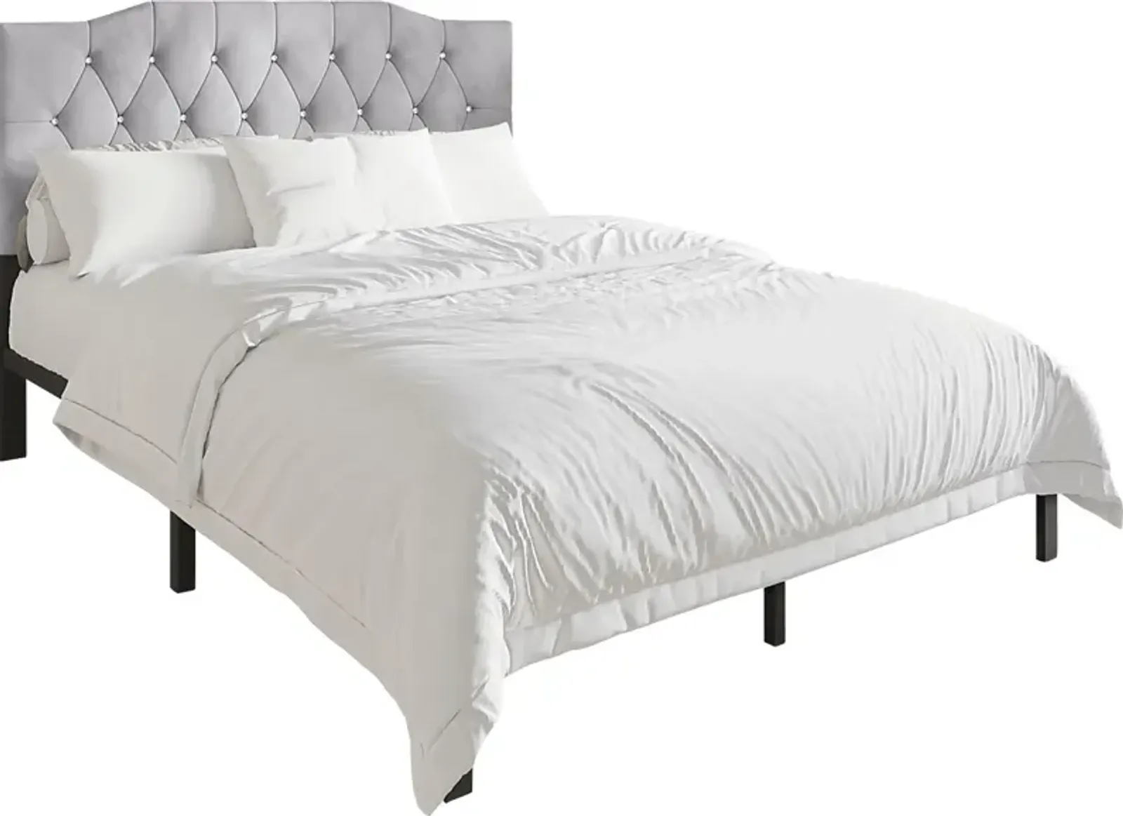 Leveson Light Gray Queen Bed