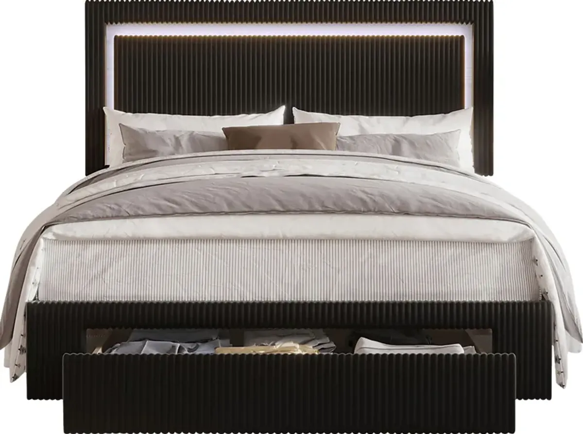 Ligon Black Queen Bed