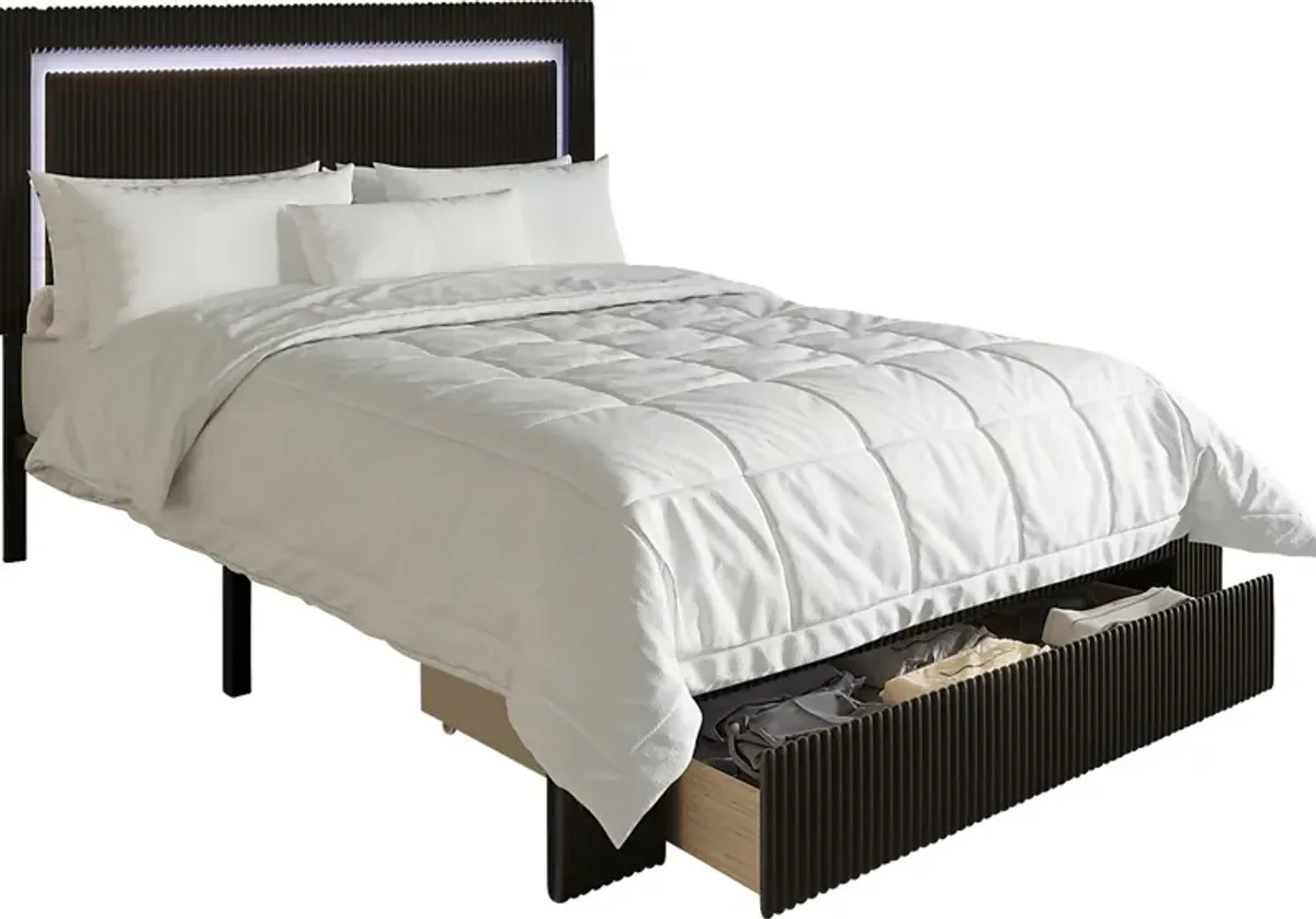 Ligon Black Queen Bed