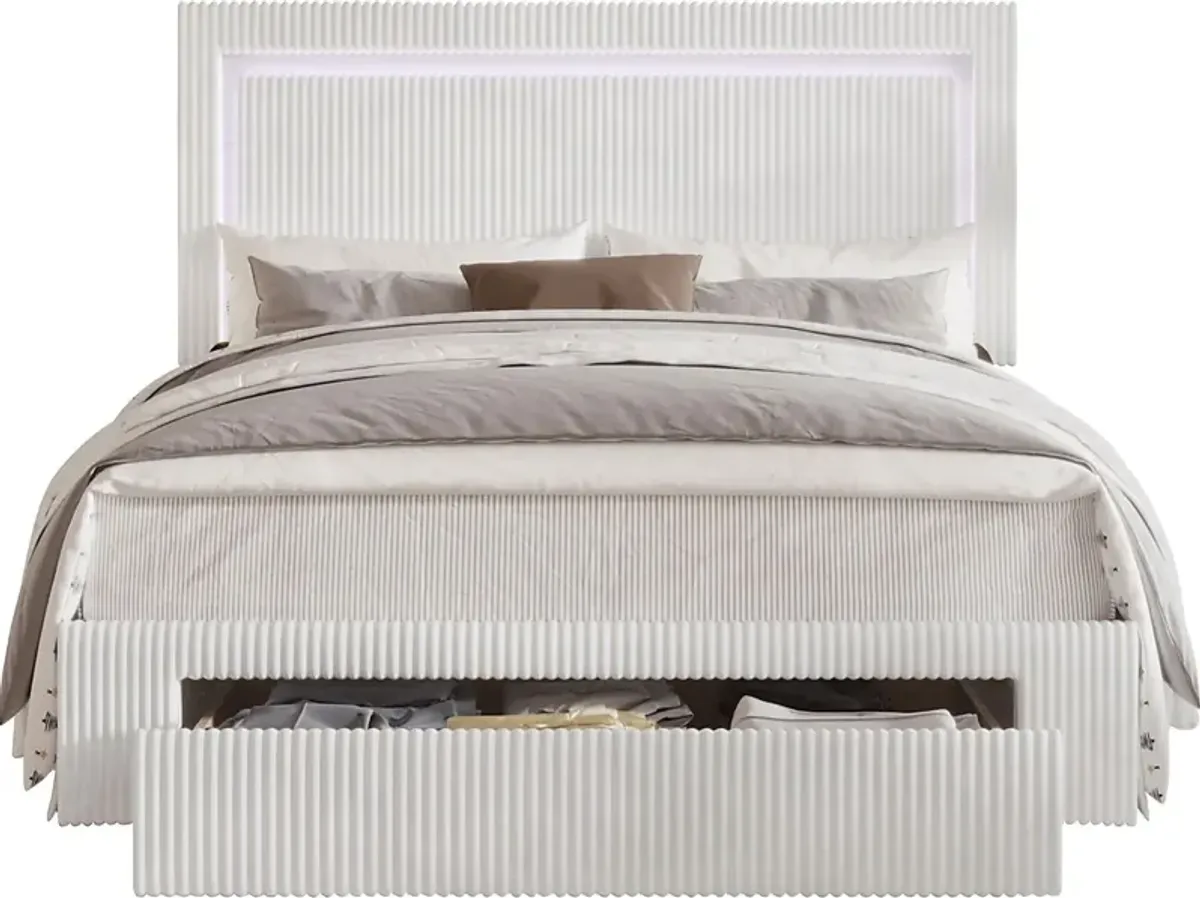 Ligon White Queen Bed