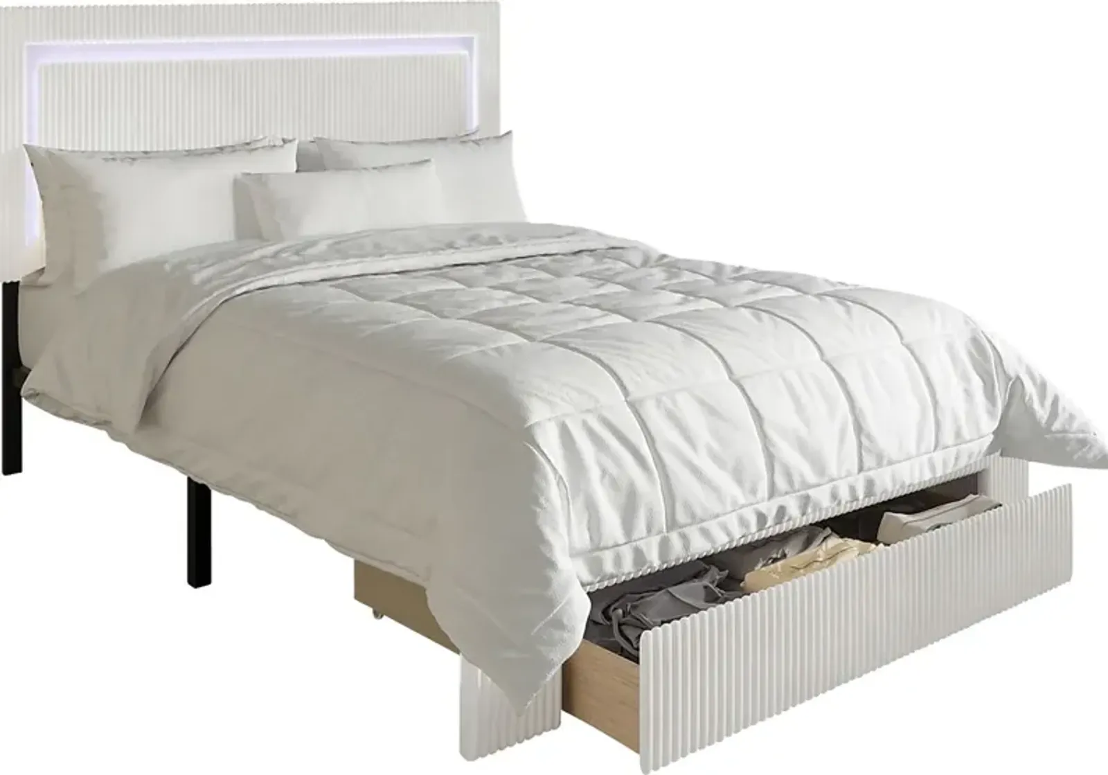 Ligon White Queen Bed