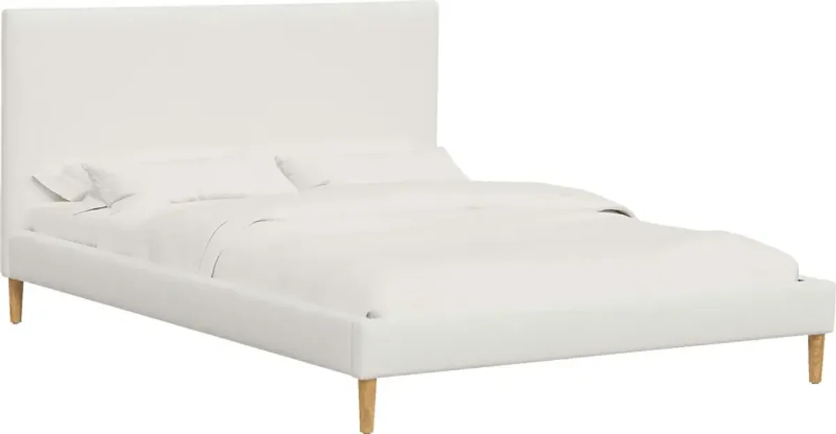 Cenwyn White Queen Platform Bed