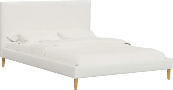 Cenwyn White Queen Platform Bed