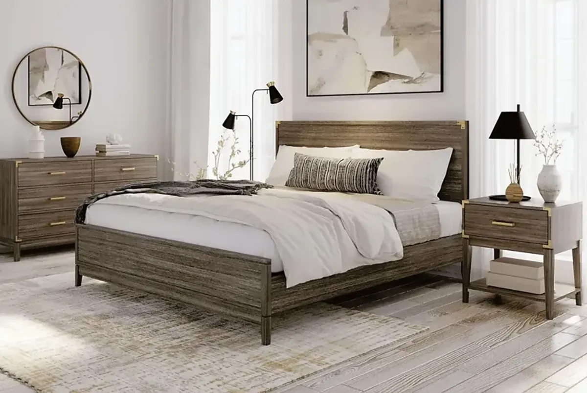 Natoma Brown King Platform Bed