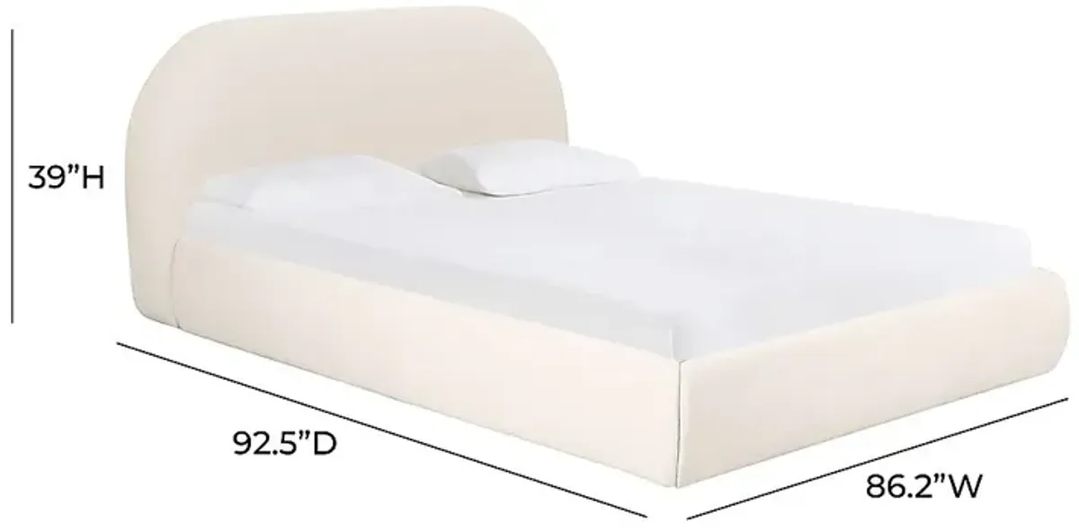 Buremda Cream King Bed