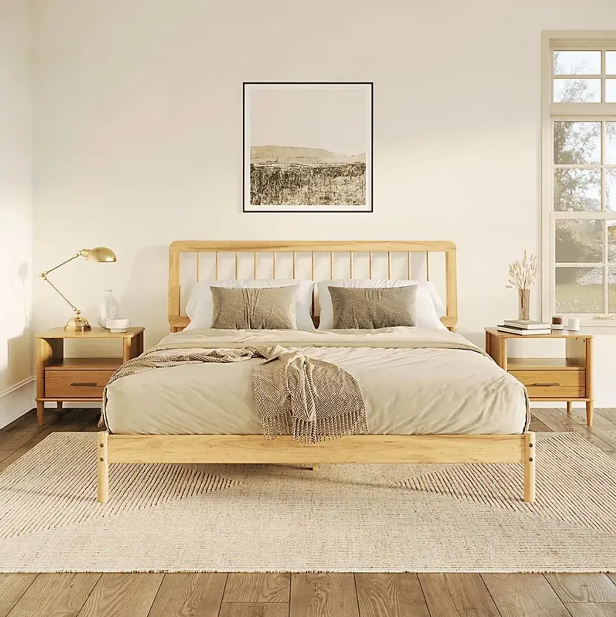 Mohican Natural King Bed