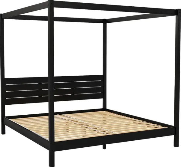 Sablegreen Black King Bed
